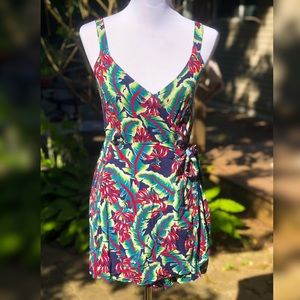 Faux wrap summer dress